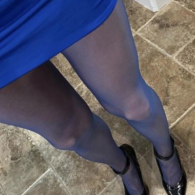 Small Navy Blue Ultra Sheer Legs USA Made